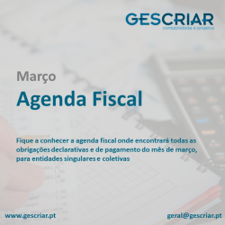 Agenda Fiscal Março