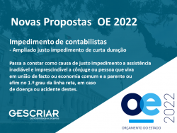OE 2022 e impedimento de contabilistas
