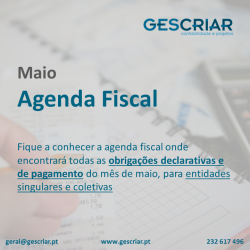 agenda fiscal maio