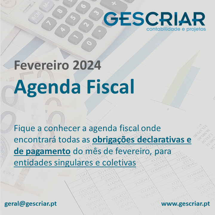 agenda fiscal de Fevereiro de 2024