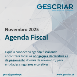 agenda fiscal de Novembro de 2025